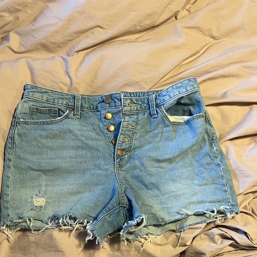 Universal Thread Light Blue Distressed Jean Shorts